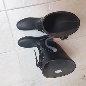 Black Uggs Riding Boot